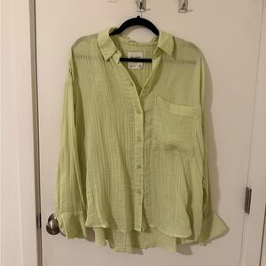 NWOT Abercrombie Oversized Gauzy Shirt